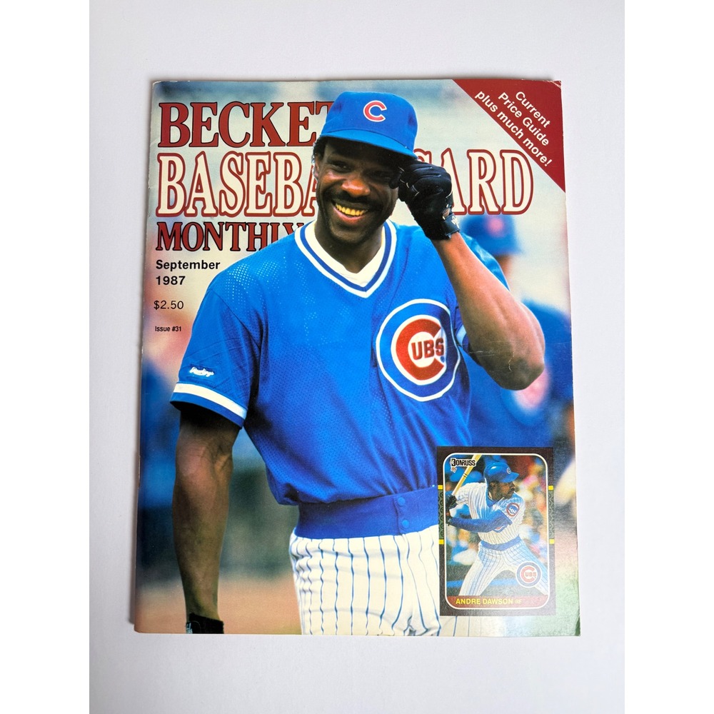 Beckett Baseball Card Monthly September 1987 Issue 31 Andre Dawson Mattingly